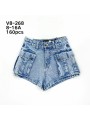 Spodenki jeans dzieciece rozm 8-16 lat, paczka 10szt, 1 kolor