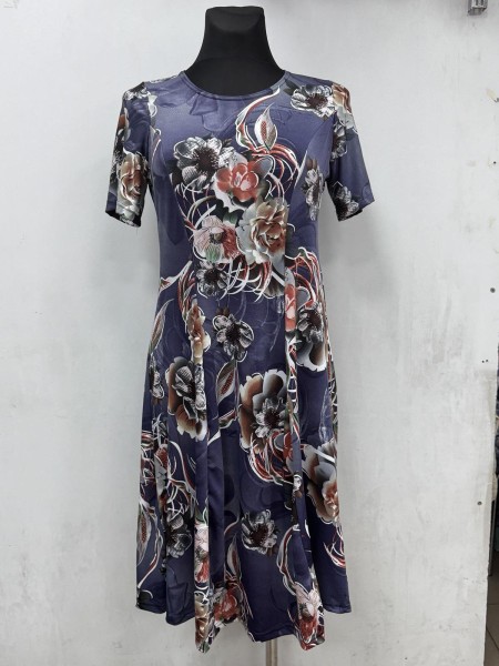 Sukienki damskie Polskie, Size 44-50, paczka 4szt 1kolor