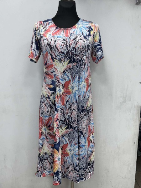 Sukienki damskie Polskie, Size 44-50, paczka 4szt 1kolor
