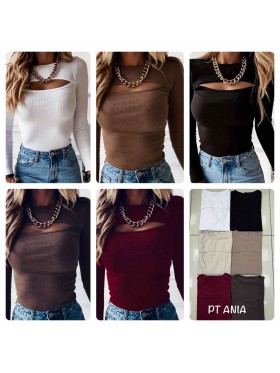 Bluzki damskie polskie, size s-l, paczka 5szt,mix kolor