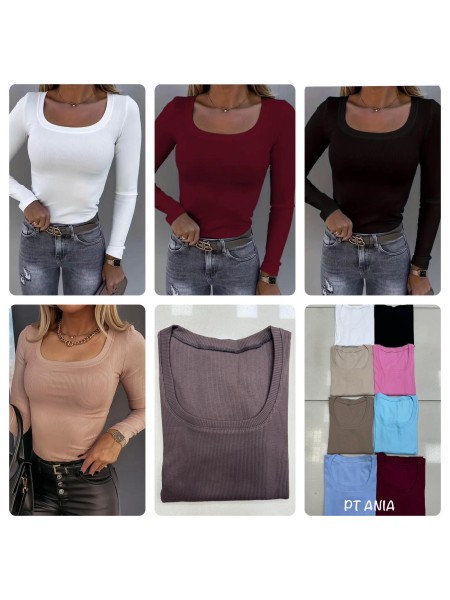 Bluzki damskie polskie, size s-l, paczka 5szt,mix kolor