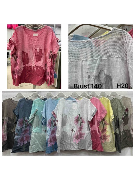 Bluzki damskie Polskie, Size uni, paczka 6szt mix kolor