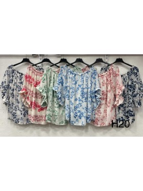 Bluzki damskie Polskie, Size uni, paczka 6szt mix kolor