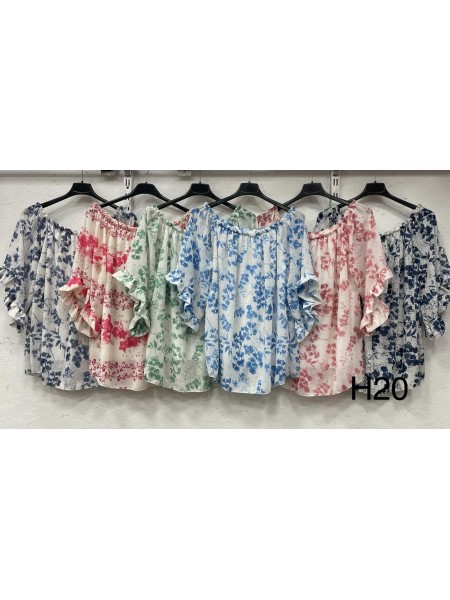 Bluzki damskie Polskie, Size uni, paczka 6szt mix kolor