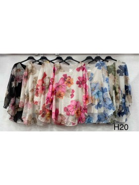Bluzki damskie Polskie, Size uni, paczka 6szt mix kolor