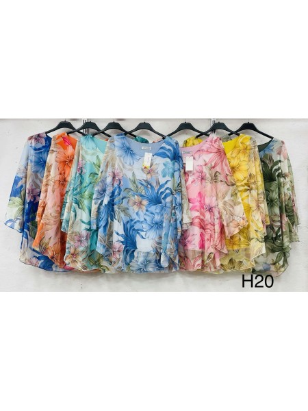 Bluzki damskie Polskie, Size uni, paczka 6szt mix kolor