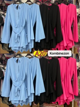 Kombinezony damskie Włoski, size uni, paczka 6szt, mix kolor