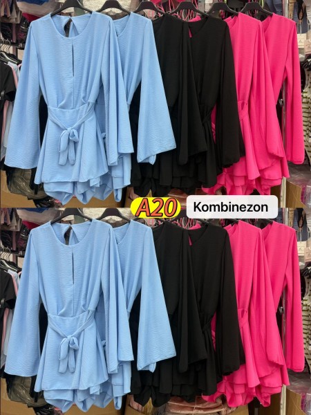Kombinezony damskie Włoski, size uni, paczka 6szt, mix kolor