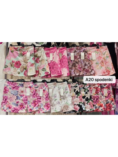 Spodenki damskie Włoski, size uni, paczka 6szt, mix kolor