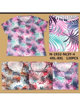 Bluzki damskie Polskie, Size 4x-8xl, paczka 12szt mix kolor