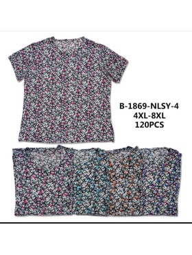 Bluzki damskie Polskie, Size 4x-8xl, paczka 12szt mix kolor