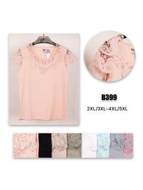 Bluzki damskie Polskie, Size 2xl-5xl, paczka 12szt mix kolor