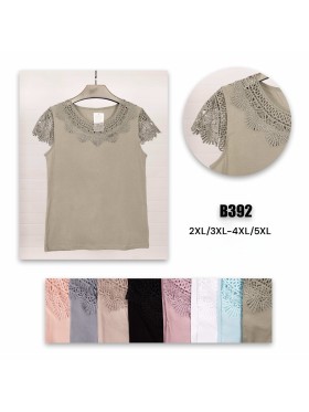 Bluzki damskie Polskie, Size 2xl-5xl, paczka 12szt mix kolor