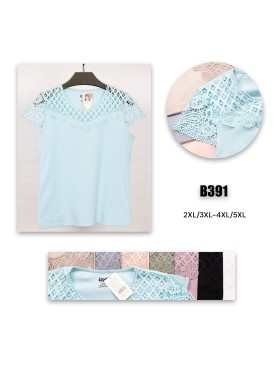 Bluzki damskie Polskie, Size 2xl-5xl, paczka 12szt mix kolor