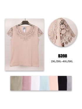 Bluzki damskie Polskie, Size 2xl-5xl, paczka 12szt mix kolor