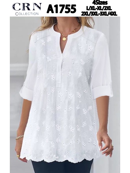 Bluzki damskie Polskie, Size l-4xl, paczka 12szt mix kolor