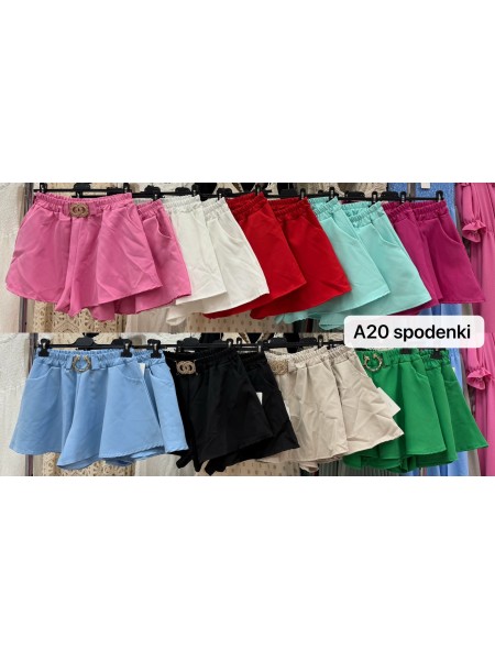 Spodenki damskie Włoski, size uni, paczka 6szt, mix kolor