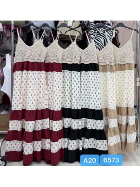 Sukienki damskie Włoski, size uni, paczka 6szt, mix kolor