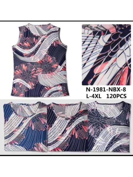 Bluzki damskie Polskie, Size l-4xl, paczka 12szt mix kolor