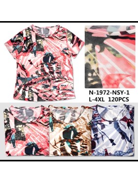 Bluzki damskie Polskie, Size l-4xl, paczka 12szt mix kolor