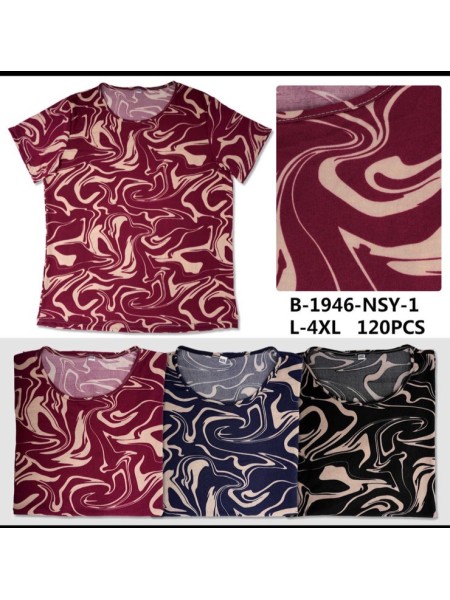Bluzki damskie Polskie, Size l-4xl, paczka 12szt mix kolor