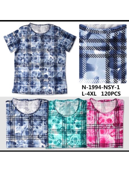 Bluzki damskie Polskie, Size l-4xl, paczka 12szt mix kolor