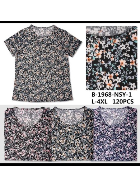 Bluzki damskie Polskie, Size l-4xl, paczka 12szt mix kolor