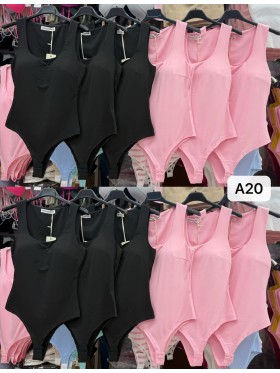 Body damskie Włoski, size uni, paczka 6szt, mix kolor
