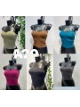 Bluzki damskie Włoski, size uni, paczka 6szt, mix kolor