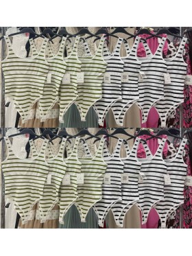 Body damskie Włoski, size uni, paczka 6szt, mix kolor