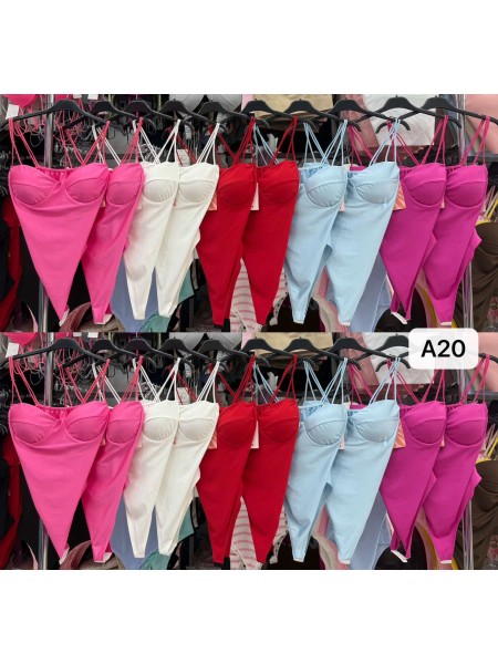 Body damskie Włoski, size uni, paczka 6szt, mix kolor