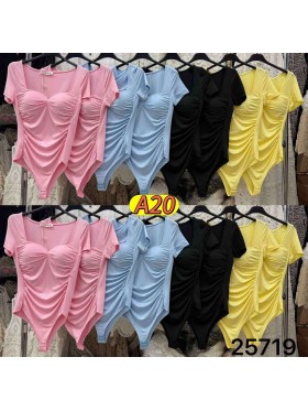 Body damskie Włoski, size uni, paczka 6szt, mix kolor