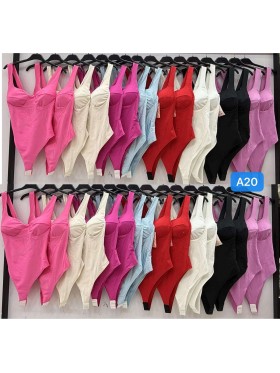 Body damskie Włoski, size uni, paczka 6szt, mix kolor