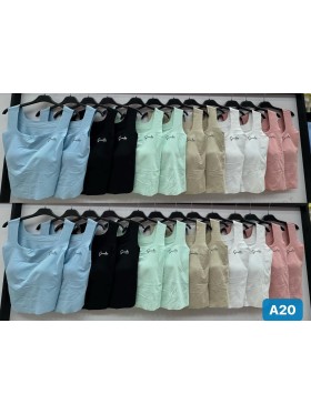 Bluzki damskie Włoski, size uni, paczka 6szt, mix kolor