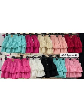 Spodenki damskie Włoski, size uni, paczka 6szt, mix kolor