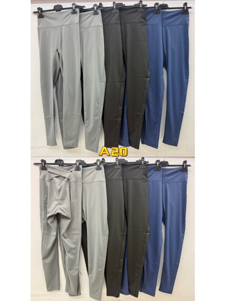 Legginsy damskie Włoski, size uni, paczka 6szt, mix kolor