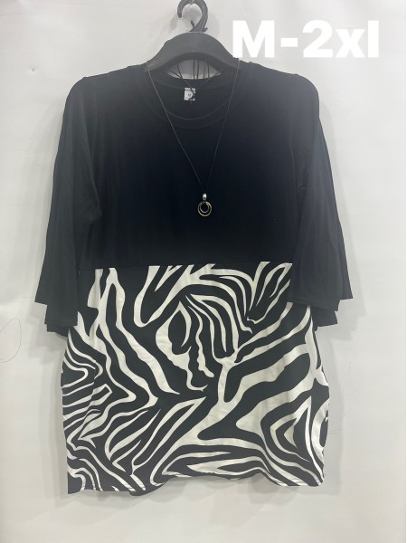 Tuniki damskie Polskie, Size m-2xl, paczka 4szt 1kolor
