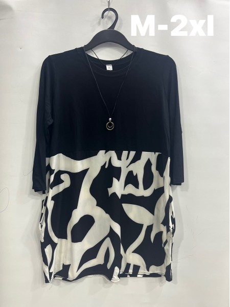 Tuniki damskie Polskie, Size m-2xl, paczka 4szt 1kolor