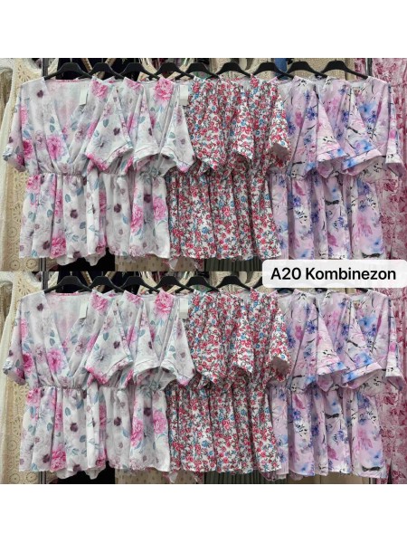 Kombinezony damskie Włoski, size uni, paczka 6szt, mix kolor