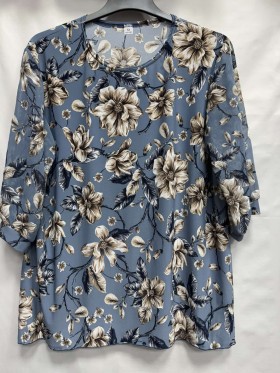 Bluzki damskie Polskie, Size 54-60, paczka 4szt 1kolor