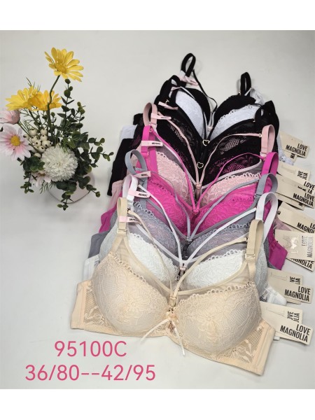 Biustonosz damskie,Miska C,rozmiar 80-95,1kolor (6szt /paczka)