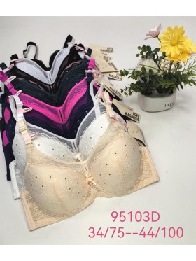 Biustonosz damskie,Miska D,rozmiar 75-100,1kolor (6szt /paczka)