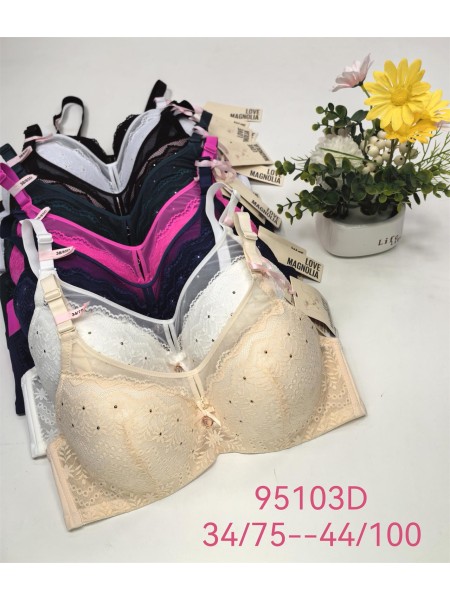 Biustonosz damskie,Miska D,rozmiar 75-100,1kolor (6szt /paczka)