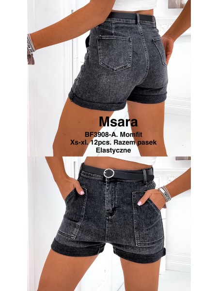 Spodenki jeansowe damskie M'sara,size xs-xl,paczka 12szt ,