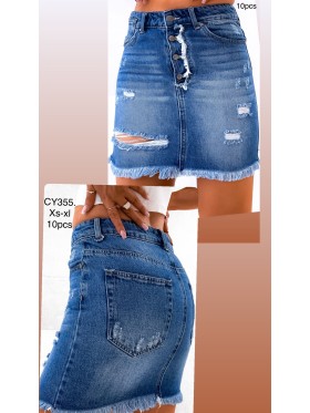 Spódnica krótka jeansowa damska ,size xs-xl,paczka 10szt ,