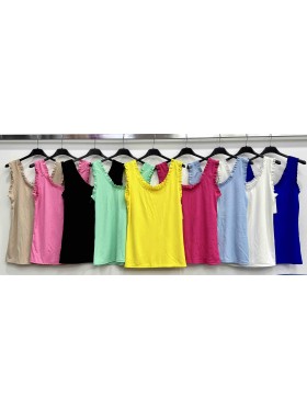 Bluzki damskie wloskie , size uni malo, paczka 6szt,mix kolor