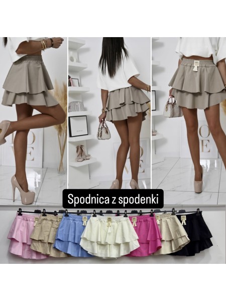 Spódnica damskie wloskie , size uni, paczka 6szt,mix kolor