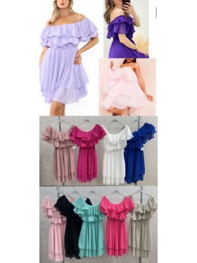 Sukienki damskie wloskie , size uni, paczka 6szt,mix kolor