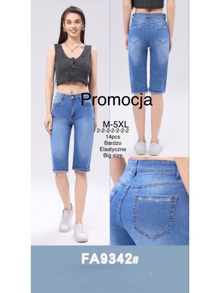 Spodenki jeansowe damskie ,size M-5xl,paczka 14szt ,