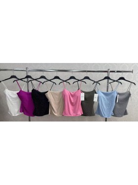 Bluzki damskie wloskie , size uni, paczka 6szt,mix kolor